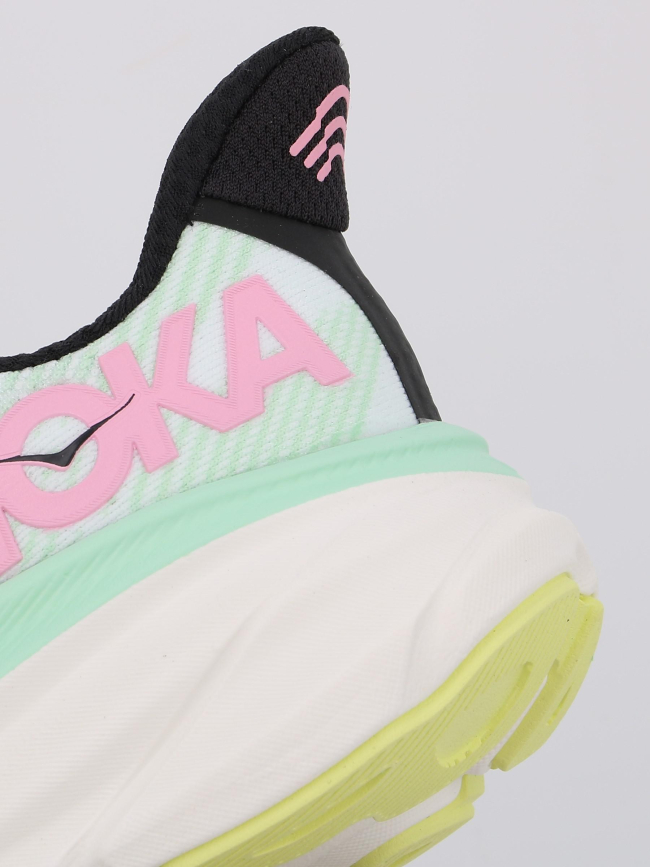 Chaussures de running clifton 9 vert femme - Hoka