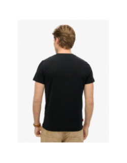 T-shirt à manches courtes vintage logo noir homme - Superdry