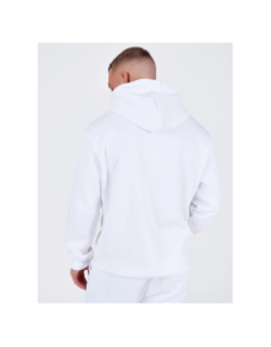 Sweat à capuche logo signature blanc - Project X Paris