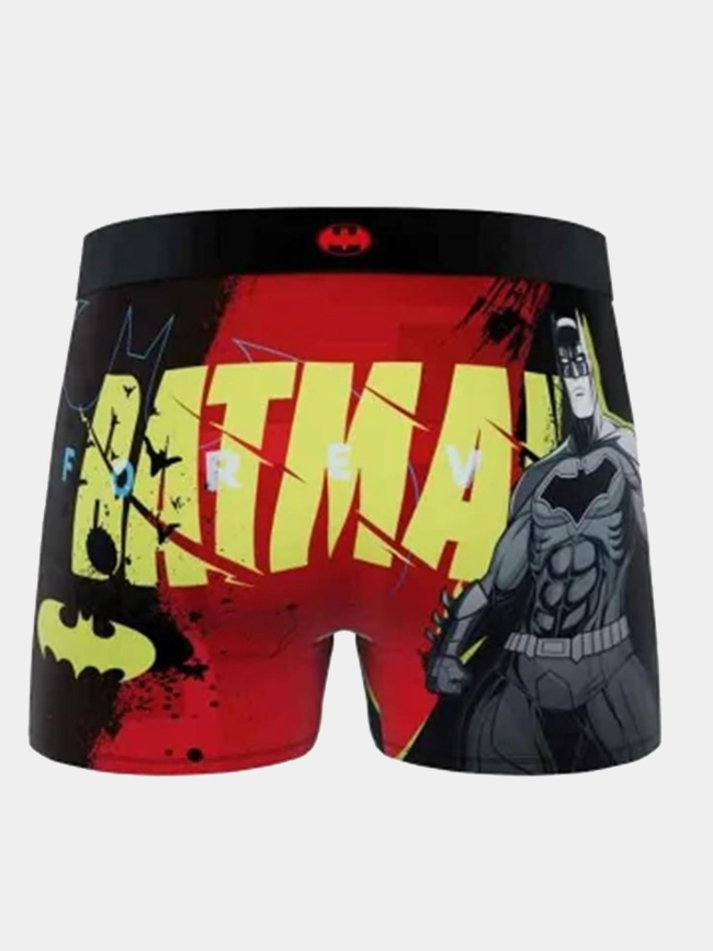 Boxer microfibre batman rouge et jaune garçon - Freegun