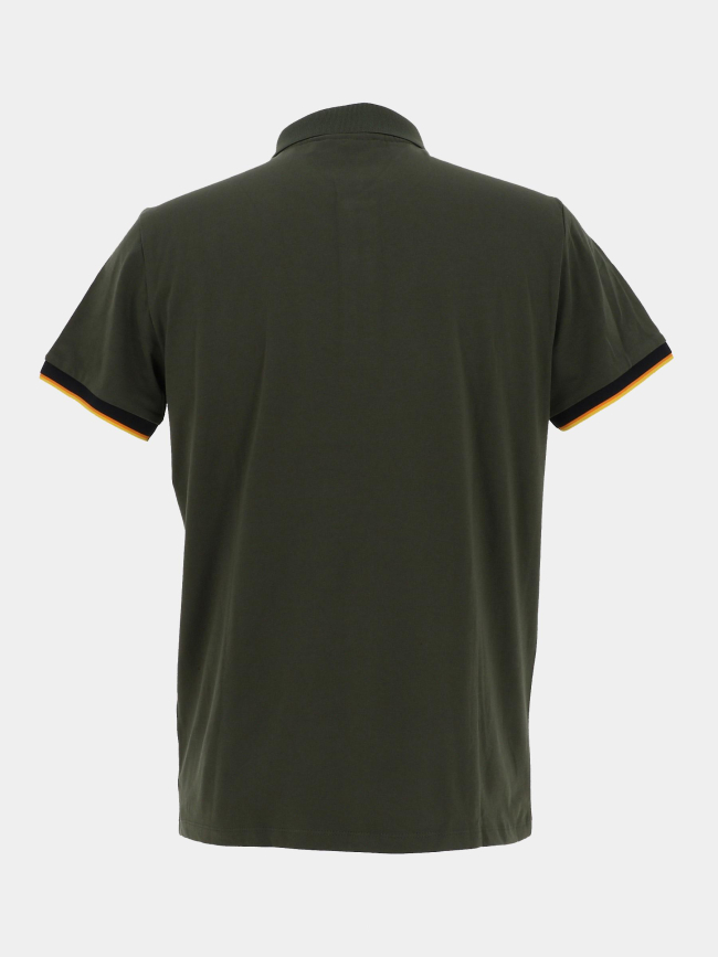 Polo stretch mc gracht kaki homme - Benson & Cherry