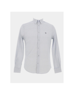Chemise à motif lehan blanc homme - Benson & Cherry