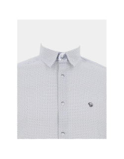 Chemise à motif lehan blanc homme - Benson & Cherry