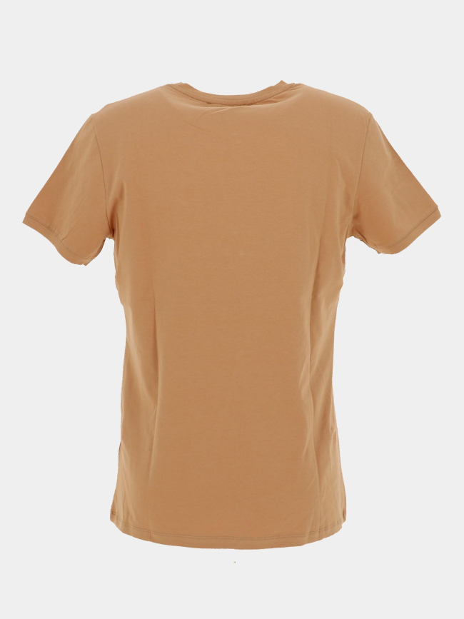 T-shirt stretch mc twist marron homme - Benson & Cherry