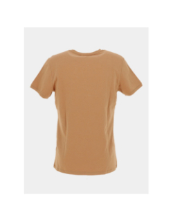 T-shirt stretch mc twist marron homme - Benson & Cherry