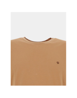 T-shirt stretch mc twist marron homme - Benson & Cherry