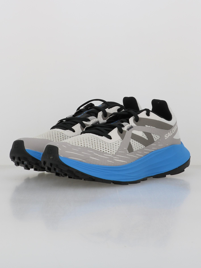 Chaussures de trail ultra flow gris bleu homme - Salomon