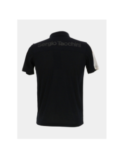 Polo manches courtes alata beige noir homme - Sergio Tacchini