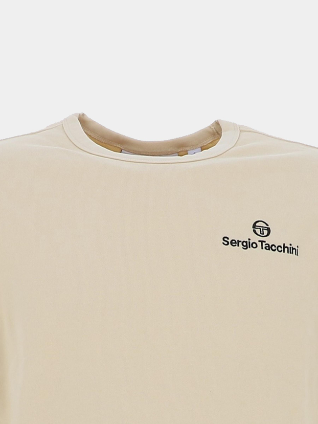 Sweat à col rond nawala écru homme - Sergio Tacchini