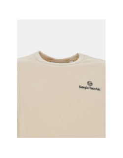 Sweat à col rond nawala écru homme - Sergio Tacchini
