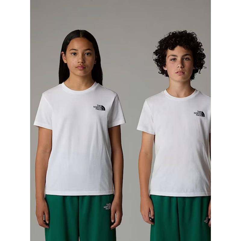 T-shirt mc simple dome blanc enfant - The North Face