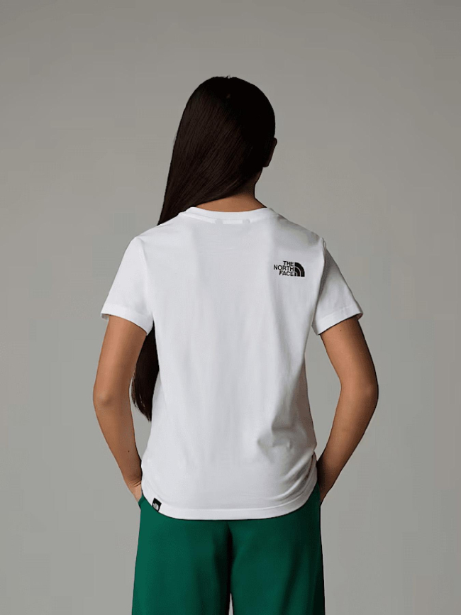 T-shirt mc simple dome blanc enfant - The North Face