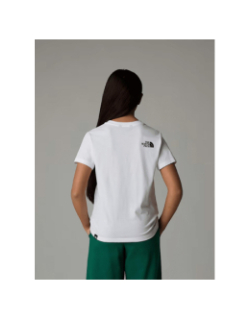 T-shirt mc simple dome blanc enfant - The North Face