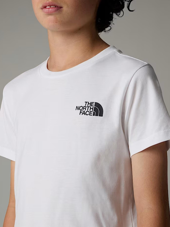 T-shirt mc simple dome blanc enfant - The North Face