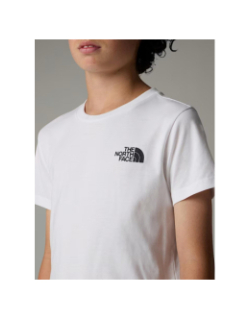 T-shirt mc simple dome blanc enfant - The North Face