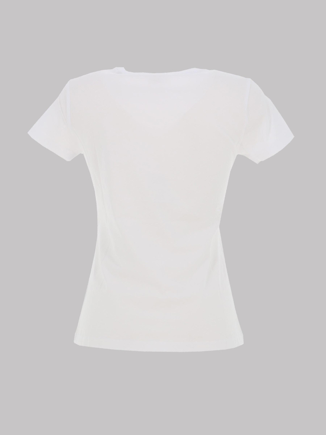T-shirt logo à sequins blanc femme - Salsa