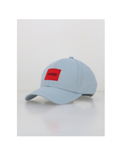 Casquette en twill de coton à étiquette logoté bleu homme - Hugo