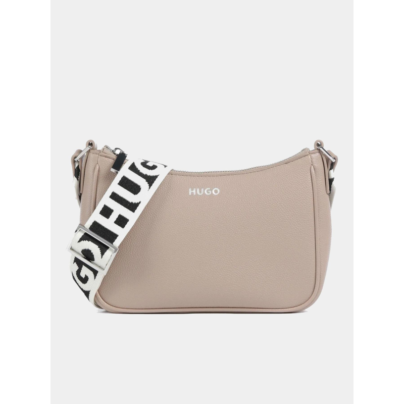 Sac bandoulière bel crossbody beige femme - Hugo