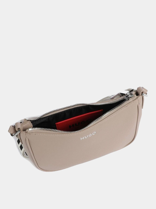 Sac bandoulière bel crossbody beige femme - Hugo