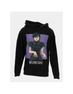 Sweat à capuche mercredi danse noir fille - Name It