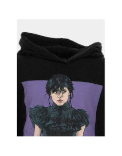 Sweat à capuche mercredi danse noir fille - Name It