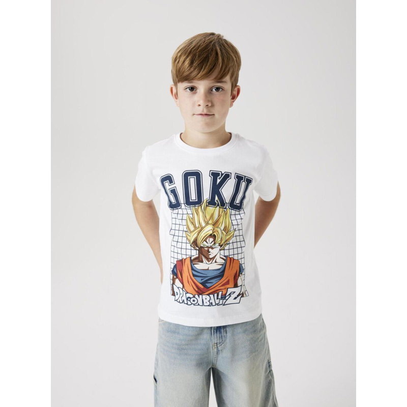 T-shirt à manches courtes dbz goku ssj blanc garçon - Name It