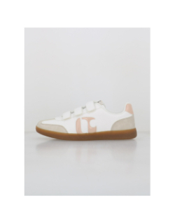 Baskets à scratch palma blanc femme - Le Temps Des Cerises