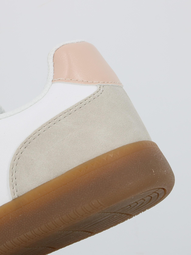 Baskets à scratch palma blanc femme - Le Temps Des Cerises