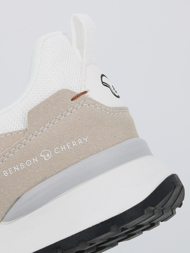 Baskets dielle blanc beige homme - Benson & Cherry