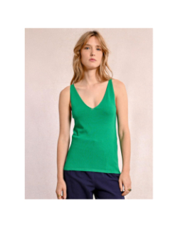 Débardeur en maille uni vert femme - Molly Bracken