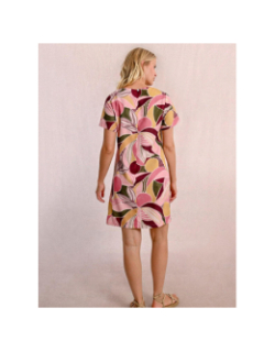 Robe droite courte imprimée multicolore femme - Molly Bracken