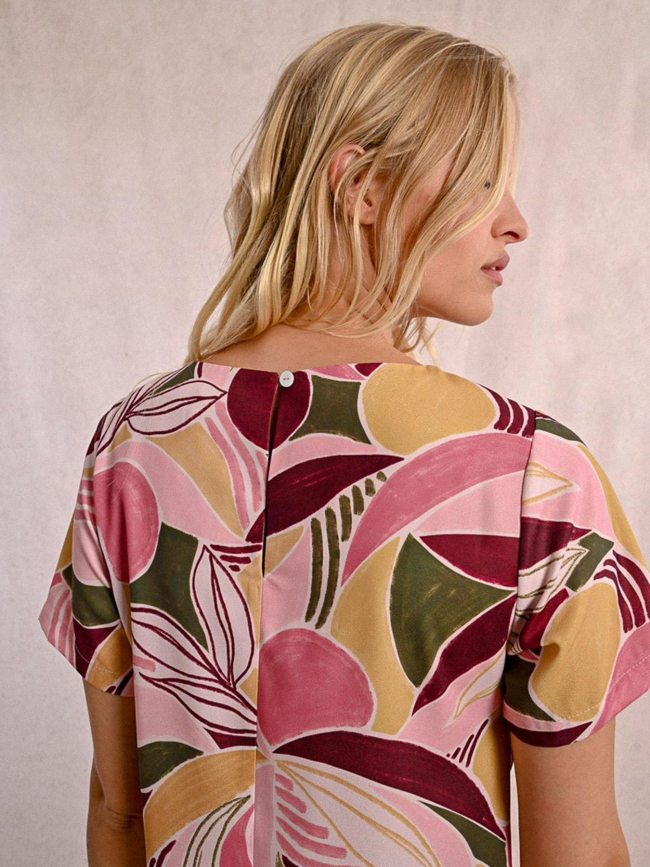 Robe droite courte imprimée multicolore femme - Molly Bracken