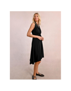 Robe mi-longue col v noir femme - Molly Bracken