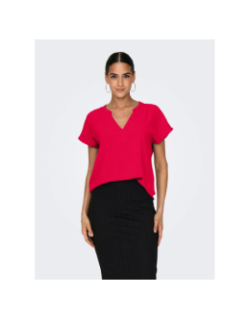 Top à manches courtes jdylion rouge femme - JDY