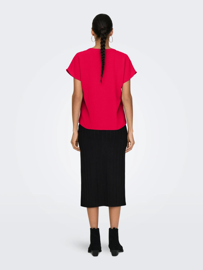 Top à manches courtes jdylion rouge femme - JDY