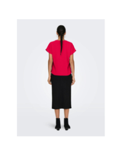 Top à manches courtes jdylion rouge femme - JDY