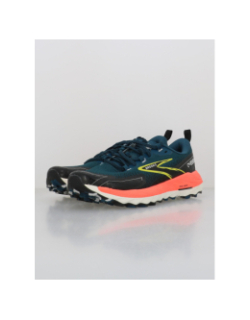Chaussures de trail cascadia 18 bleu noir rose homme - Brooks