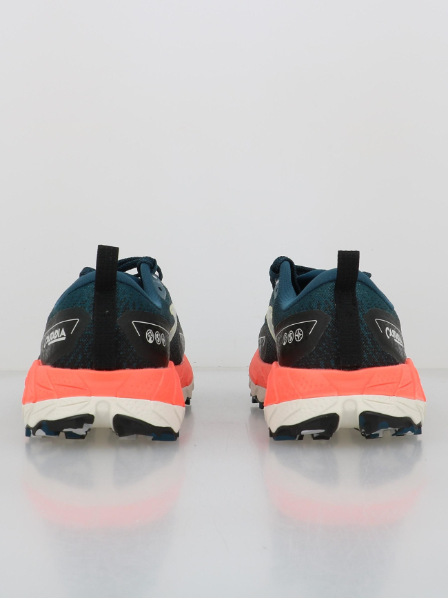 Chaussures de trail cascadia 18 bleu noir rose homme - Brooks