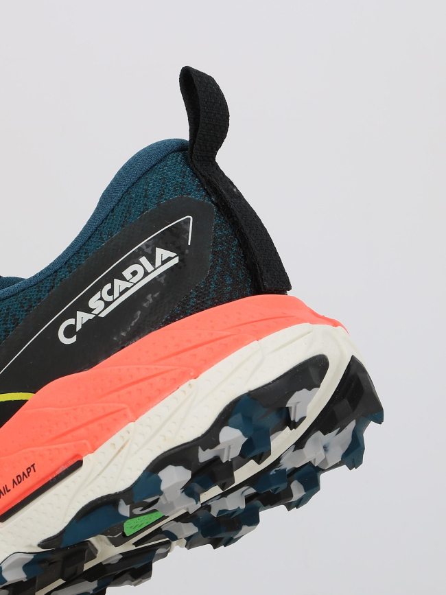 Chaussures de trail cascadia 18 bleu noir rose homme - Brooks