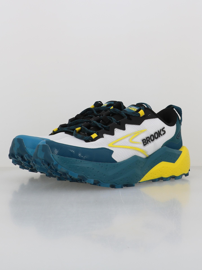 Chaussures de trail caldera 8 bleu jaune homme - Brooks