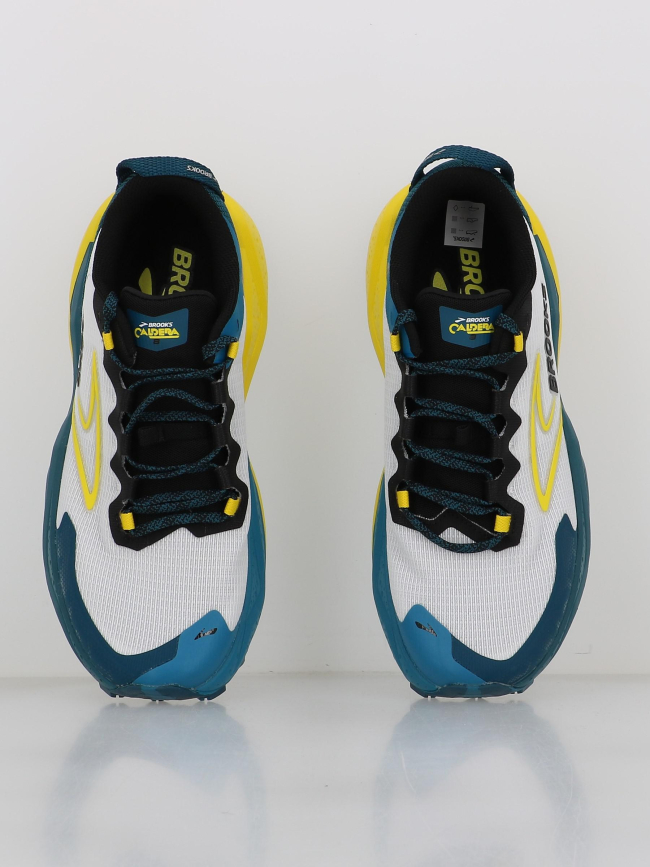 Chaussures de trail caldera 8 bleu jaune homme - Brooks