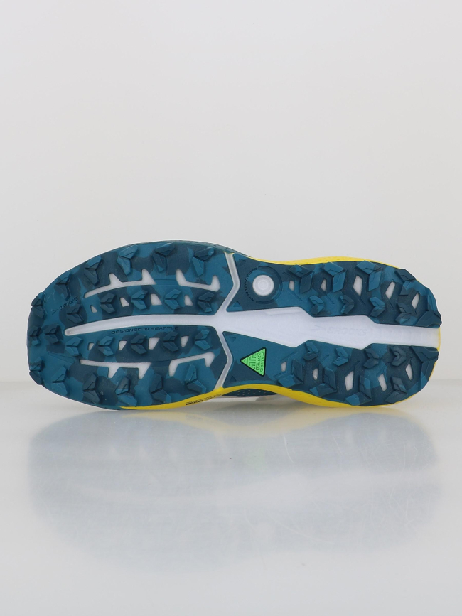 Chaussures de trail caldera 8 bleu jaune homme - Brooks