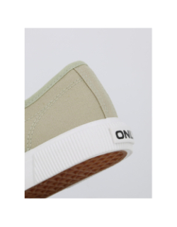 Baskets en toile nicola vert femme - Only