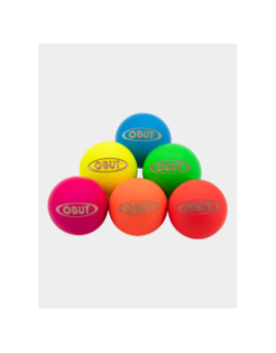 Pack de 6 buts de pétanque en bois gravés multicolore - Obut