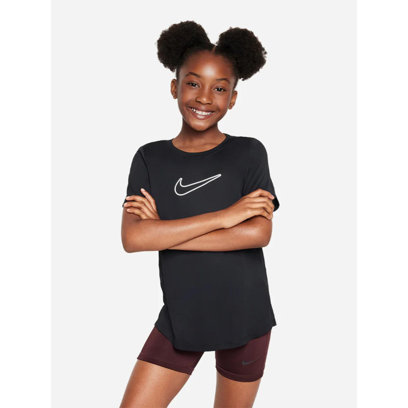 T-shirt de sport à manches courtes df one noir enfant - Nike