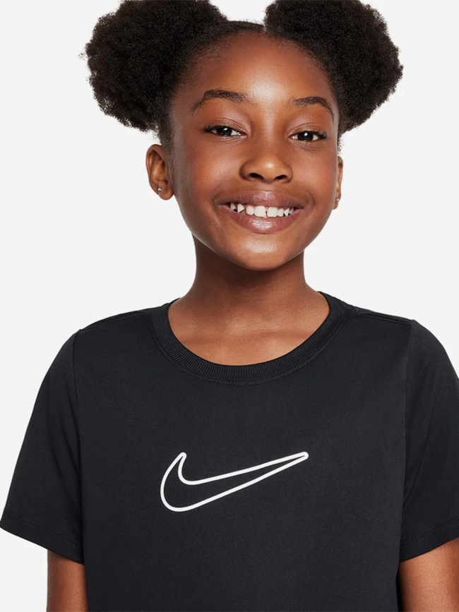 T-shirt de sport à manches courtes df one noir enfant - Nike