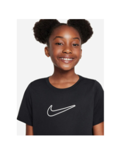 T-shirt de sport à manches courtes df one noir enfant - Nike