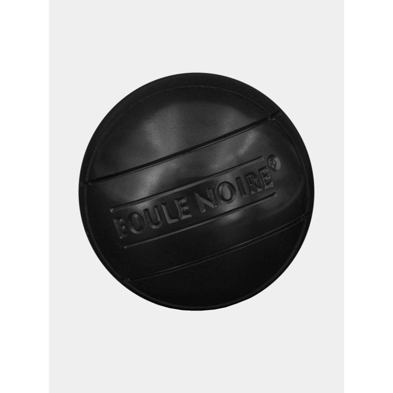 Boules de pétanque la boule noire striée 74mm - Obut