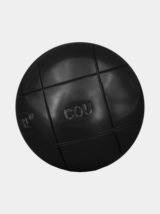 Boules de pétanque la boule noire striée 74mm - Obut