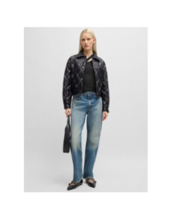 Débardeur côtelé datrus noir femme - Hugo